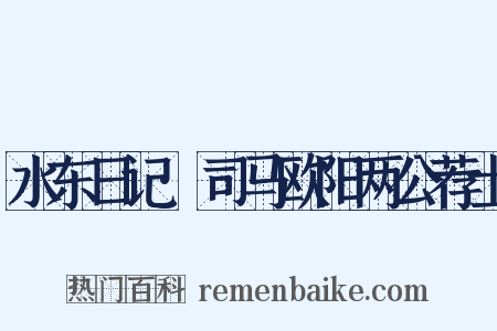 水东日记·司马欧阳两公荐士是什么意思的图片